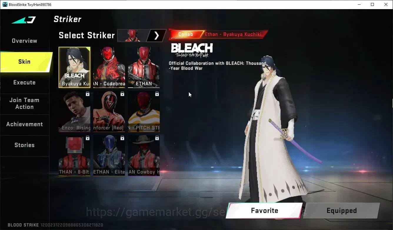 Blood Strike Accounts ASIA|ETERNAL AUG-Empyrean | Collab BLEACH Byakuya image 4