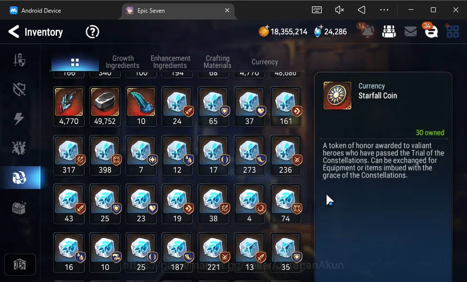 Epic Seven Accounts High-End Global Unverif|11 ML (Empryn Ilynav,Boss Arunka,PC Flan,etc)+AFSoak Flan,Yufine,Etc|PoH ON|24K 13