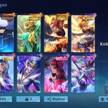 Mobile Legends: Bang Bang Accounts Collector Global|368S|TerhormatV|JJK Xavier,PRIME YuZhong Granger,Zodiac Irithel,Annual