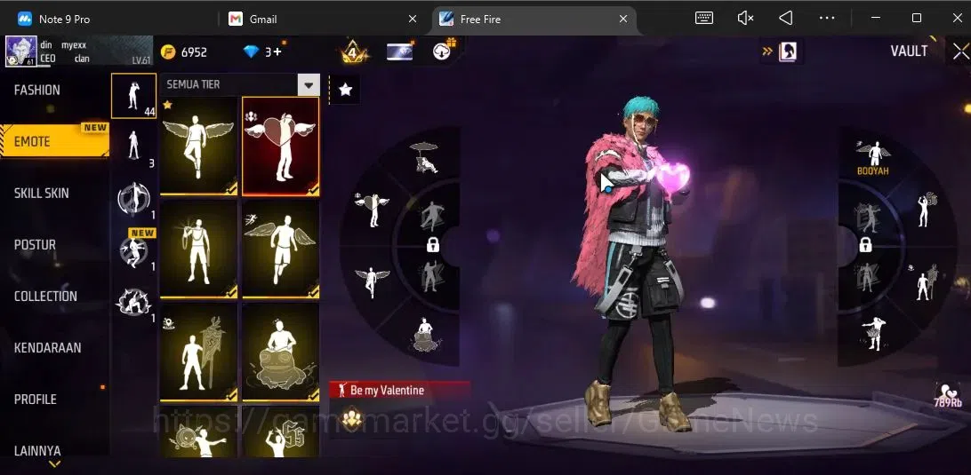 Free Fire Accounts Indonesia|M1887 Sterling Conqueror Lv5,Emerald P|A image 12