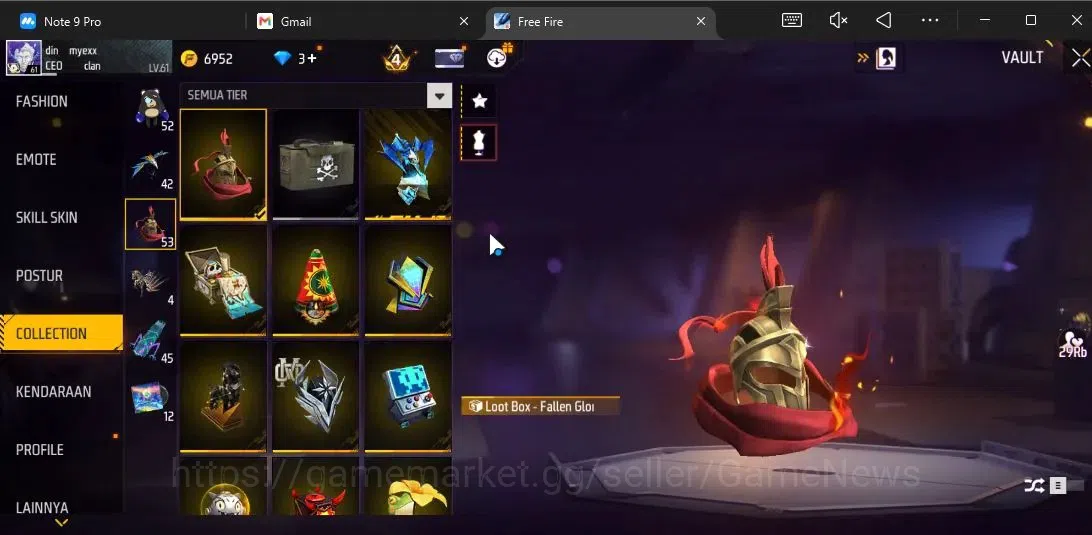 Free Fire Accounts Indonesia|M1887 Sterling Conqueror Lv5,Emerald P|A image 15
