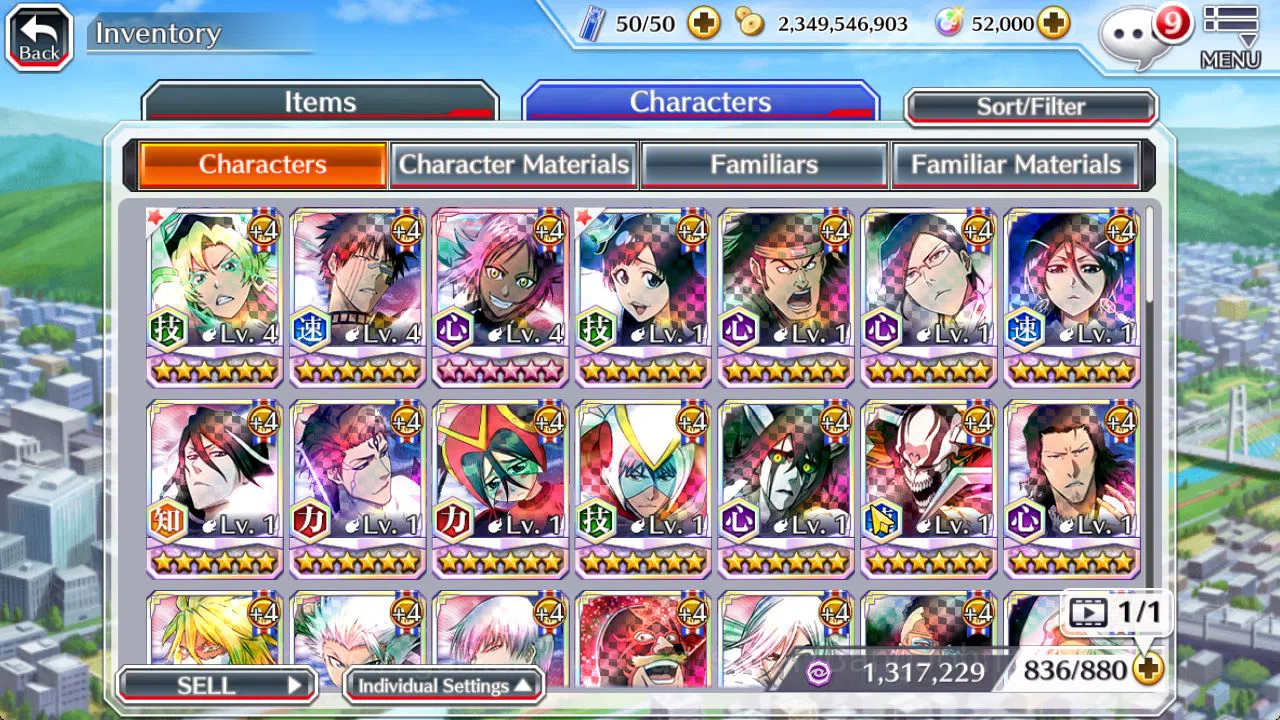 Bleach: Brave Souls Accounts [GLOBAL]52K Orb|TYBW26[Giselle,Candice],TYBW25[Ury image 11