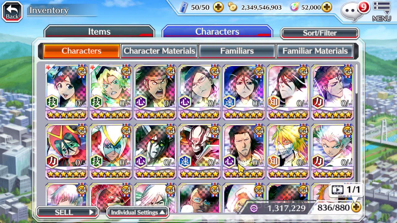 Bleach: Brave Souls Accounts [GLOBAL]52K Orb|TYBW26[Giselle,Candice],TYBW25[Ury image 12