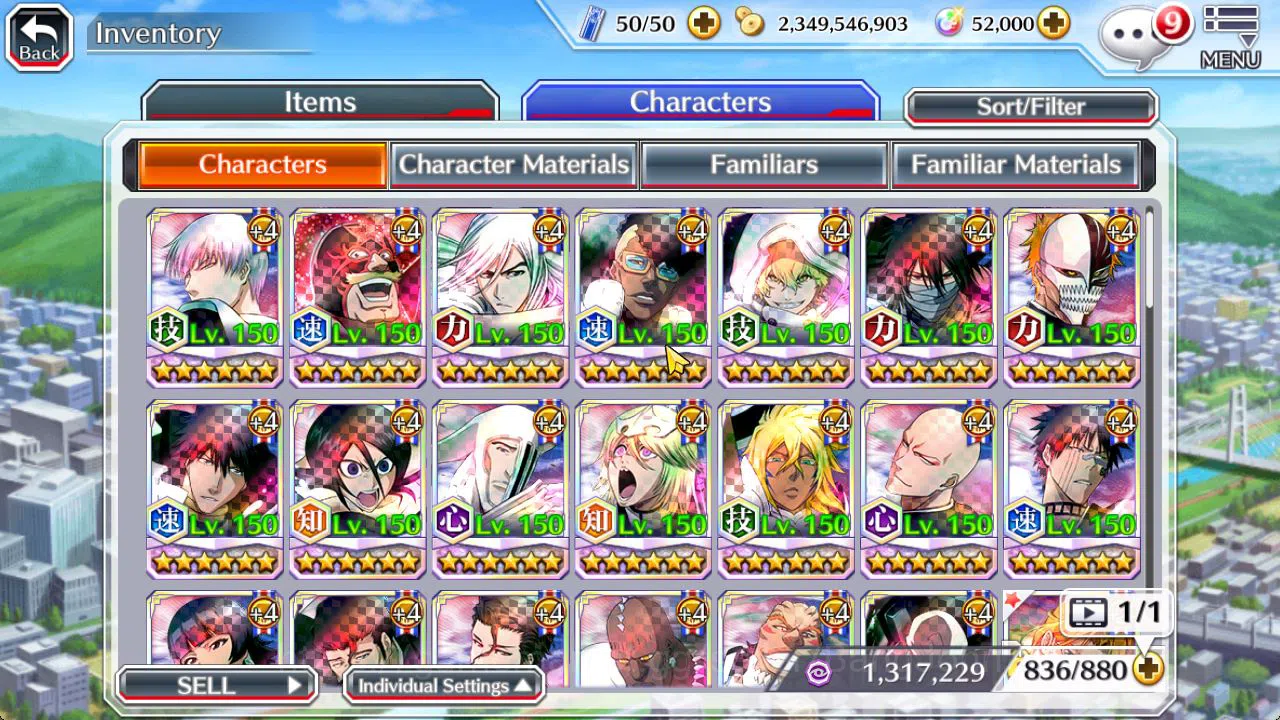 Bleach: Brave Souls Accounts [GLOBAL]52K Orb|TYBW26[Giselle,Candice],TYBW25[Ury image 13