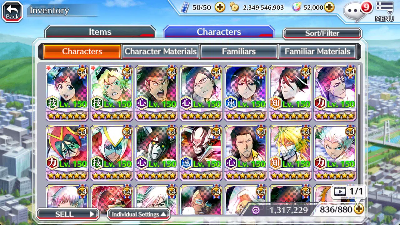 Bleach: Brave Souls Accounts [GLOBAL]52K Orb|TYBW26[Giselle,Candice],TYBW25[Ury image 14
