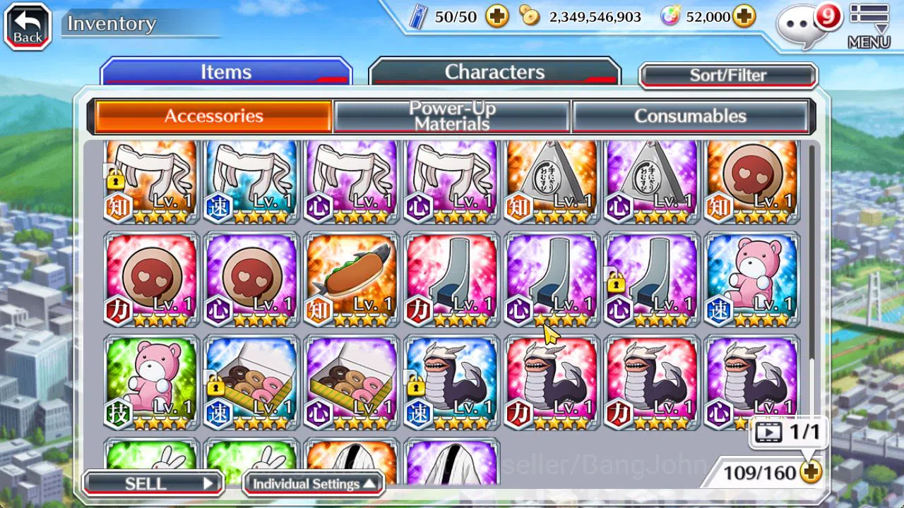 Bleach: Brave Souls Accounts [GLOBAL]52K Orb|TYBW26[Giselle,Candice],TYBW25[Ury image 16