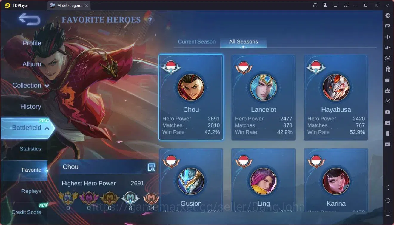 Mobile Legends: Bang Bang Accounts Global|Hero 132|Skin 367|Exalted|Legend GS|Naruto  image 18