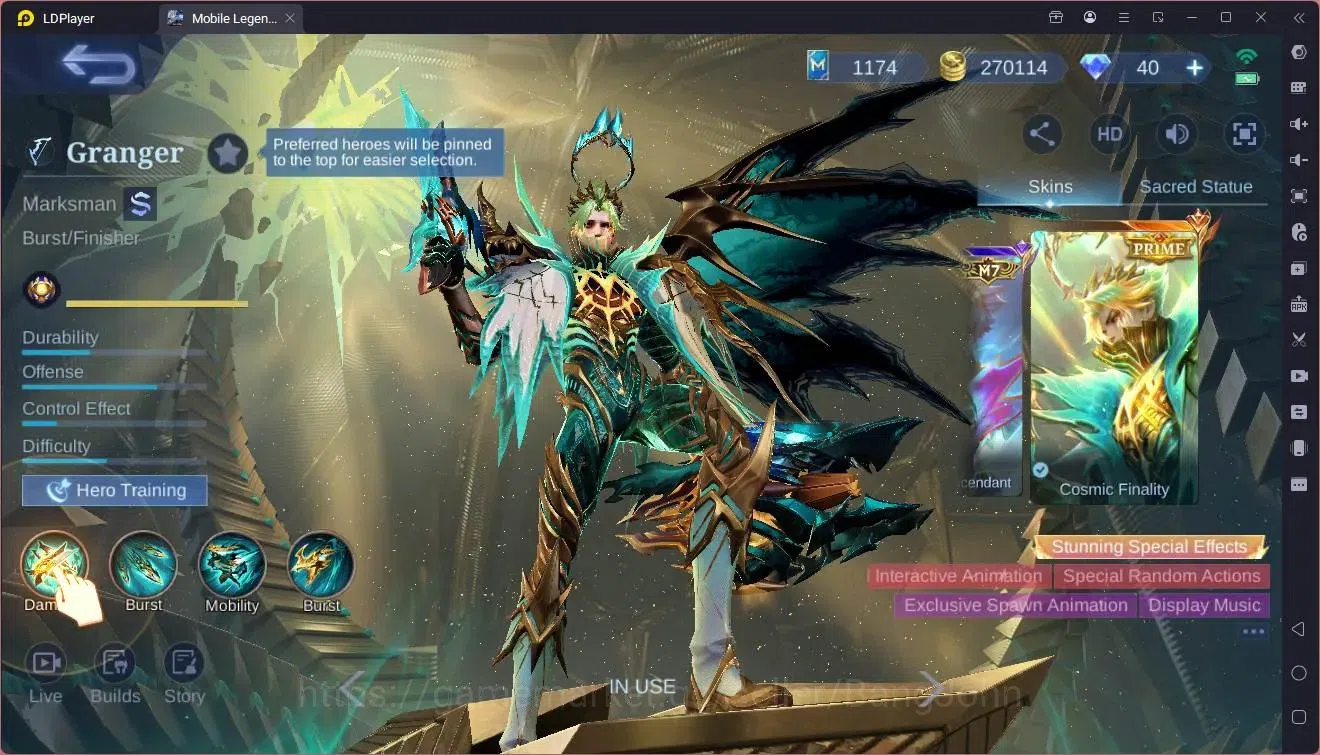 Mobile Legends: Bang Bang Accounts Global|Hero 132|Skin 367|Exalted|Legend GS|Naruto  image 7