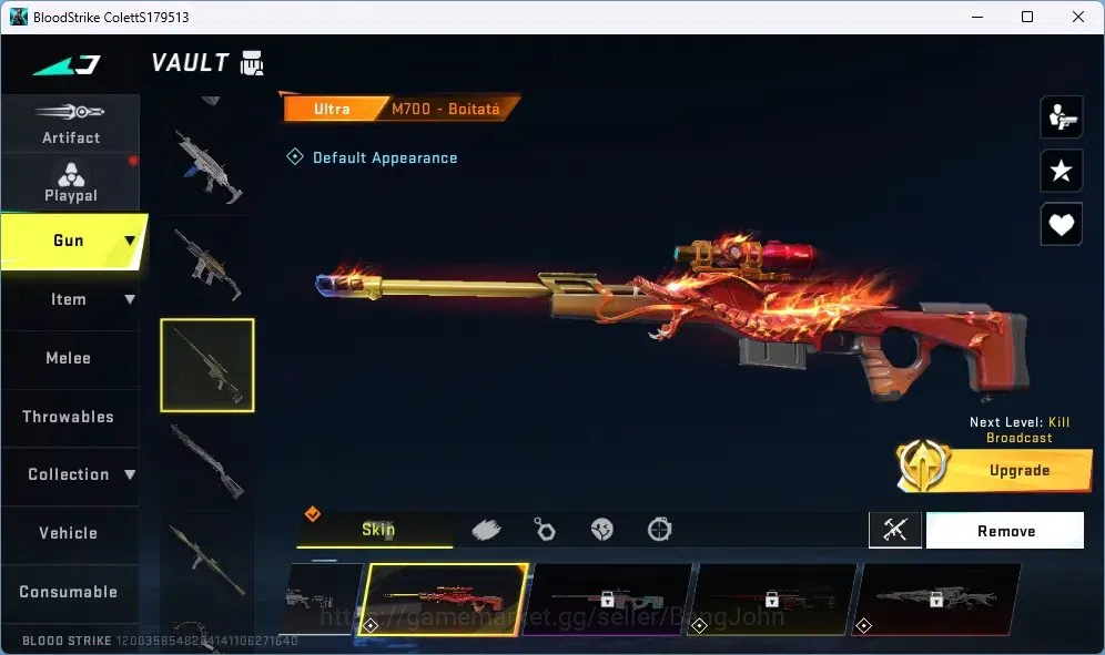 Blood Strike Accounts ASIA | Eternal AUG - Empyrean |1 Ultra Gun M700 |U image 2