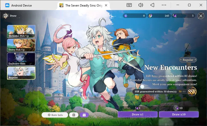 The Seven Deadly Sins: Origin Accounts SEA | Lv15 Starter-Mid | 3SSR Meliodas P1, Diane P image 6