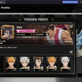 BLEACH: Soul Resonance Accounts Nuverse SEA |Lv.70|9 SSR 10