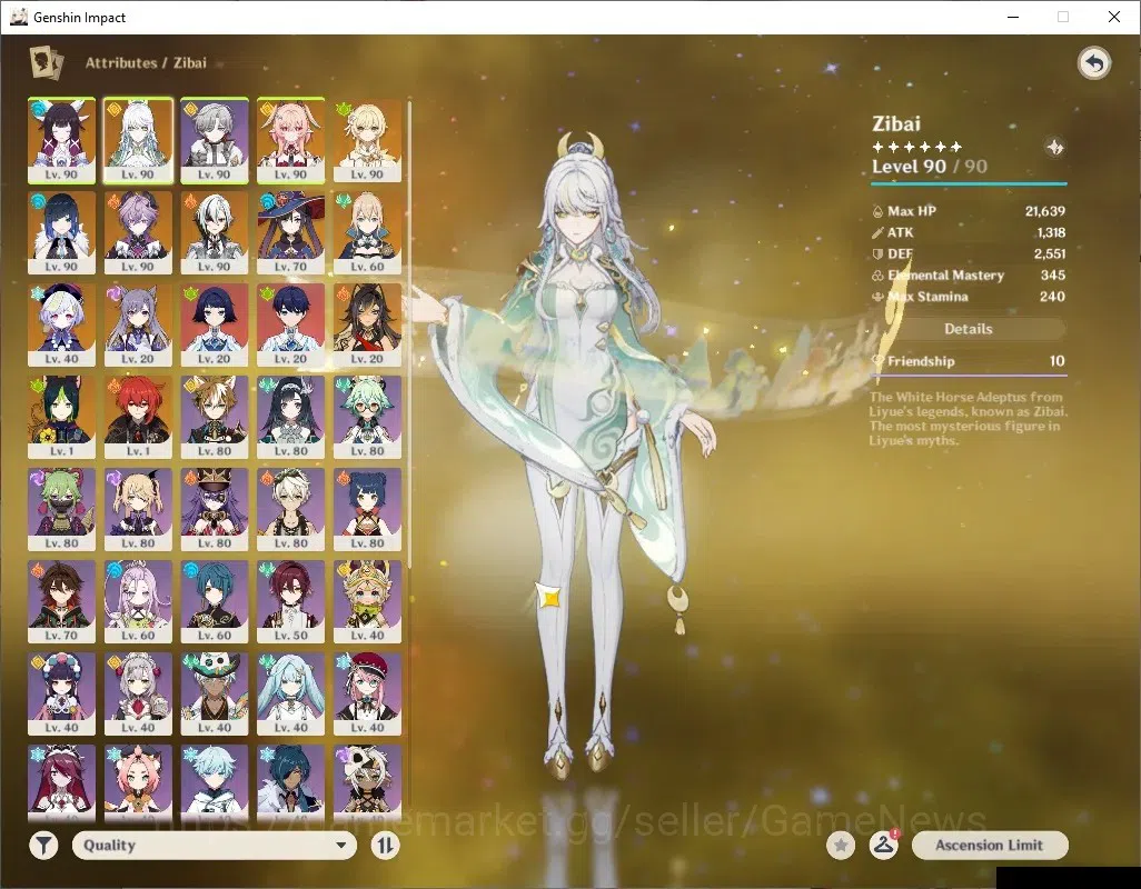 Genshin Impact Accounts ASIA|AR 58|6 Limited+6(*5Wep)|(Zibai C2,Arlecchino image 3