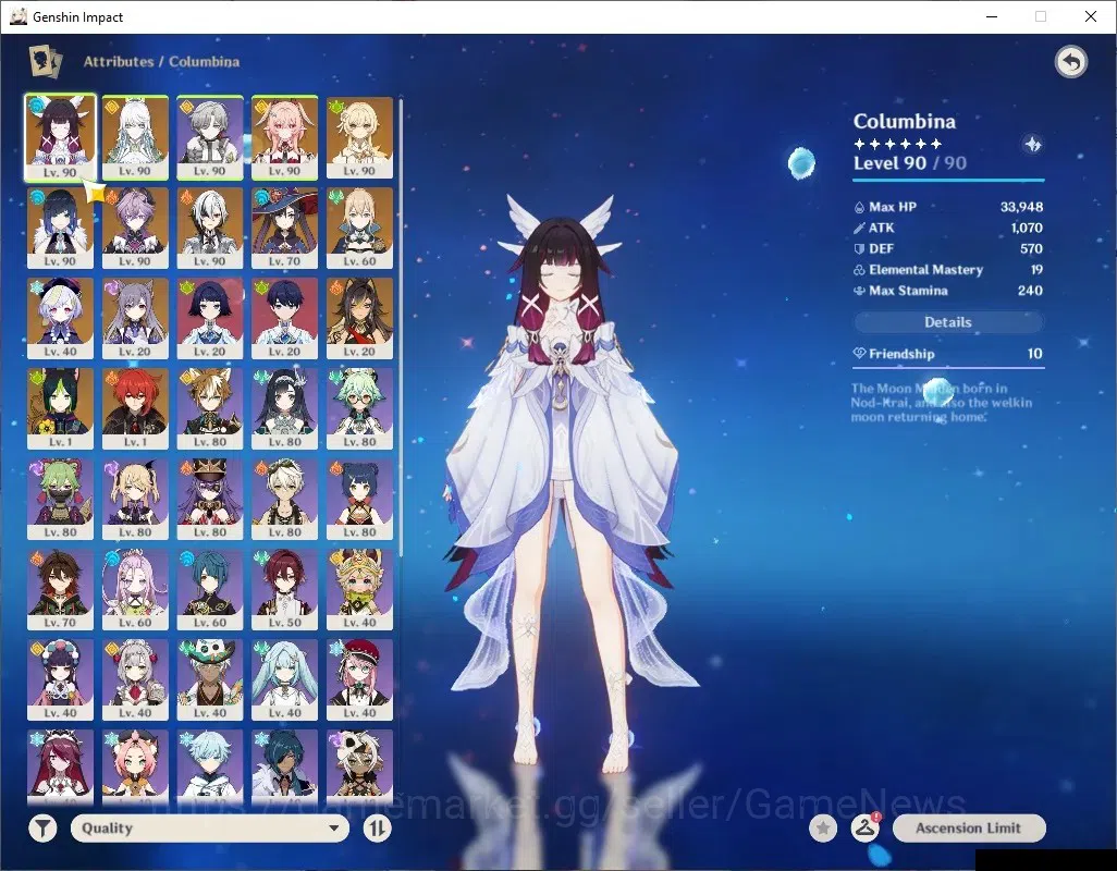 Genshin Impact Accounts ASIA|AR 58|6 Limited+6(*5Wep)|(Zibai C2,Arlecchino image 4