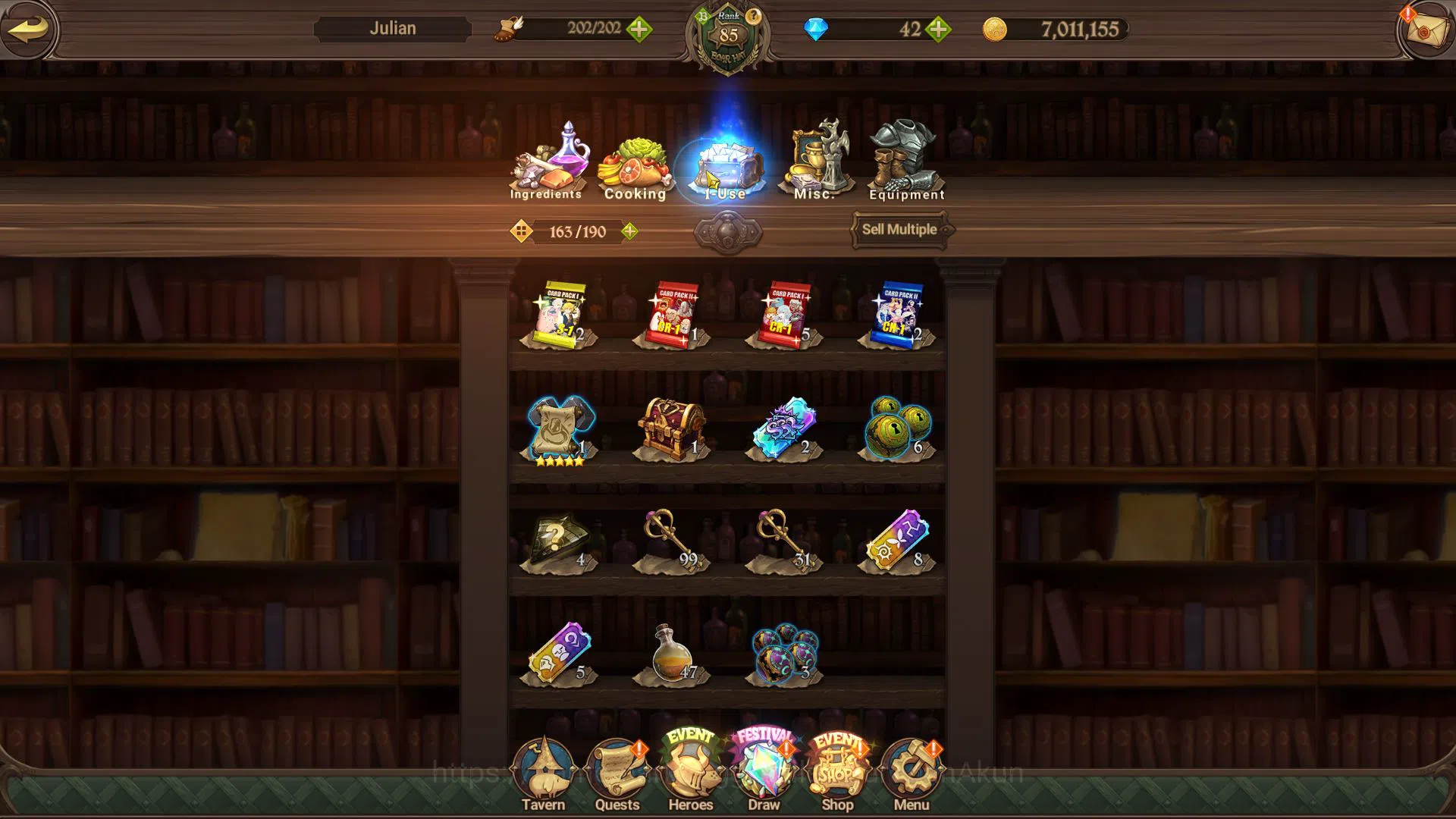 The Seven Deadly Sins: Grand Cross Accounts Midgame Asia|3,9M CC|2 LR+11 UR+13 18