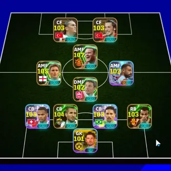 eFootball Accounts Legends & Iconic Players Android|Power 3198|17 Epic Wayne Rooney,Frank Lampard,Giorgio Chielini,Cafu,Mark