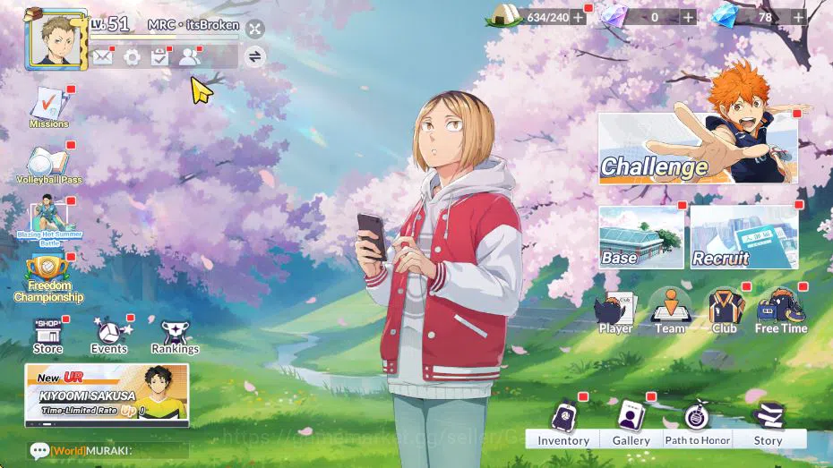 HAIKYU!! FLY HIGH Accounts [SEA] Lv51 | 2 SP (Kenma,Bokuto)+Memo 2 UR (Sakusa image 9
