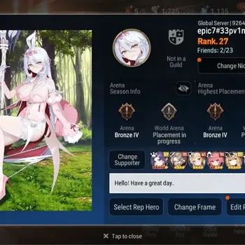 Epic Seven Accounts Mid-Tier Global Unverif|Rank 27|7 ML[Salome,SE Celine,Renoa,NM Luna,C Lilias,etc|POH ON-Bless ON|1,1K