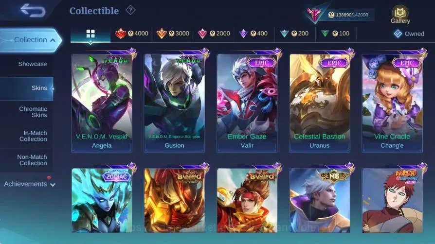 Mobile Legends: Bang Bang Accounts Global|Skin445|Exalted|Legend Alucard|Collector Al image 10