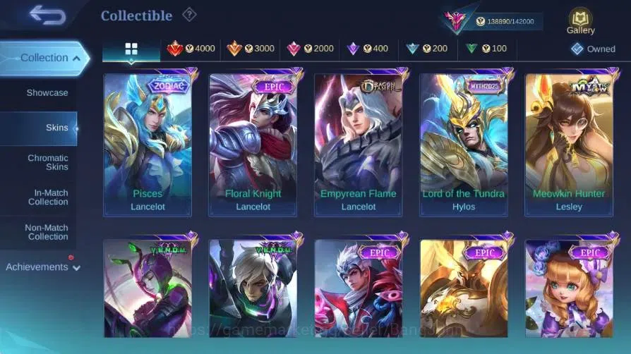 Mobile Legends: Bang Bang Accounts Global|Skin445|Exalted|Legend Alucard|Collector Al image 11