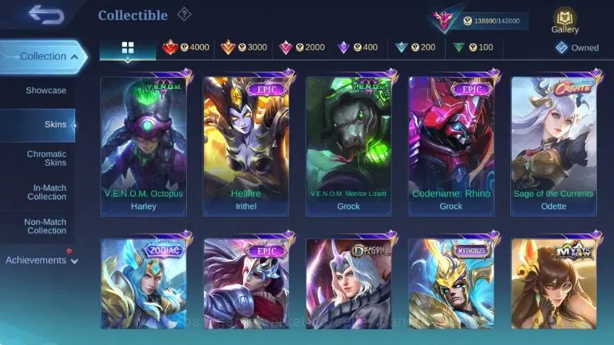 Mobile Legends: Bang Bang Accounts Global|Skin445|Exalted|Legend Alucard|Collector Al image 12