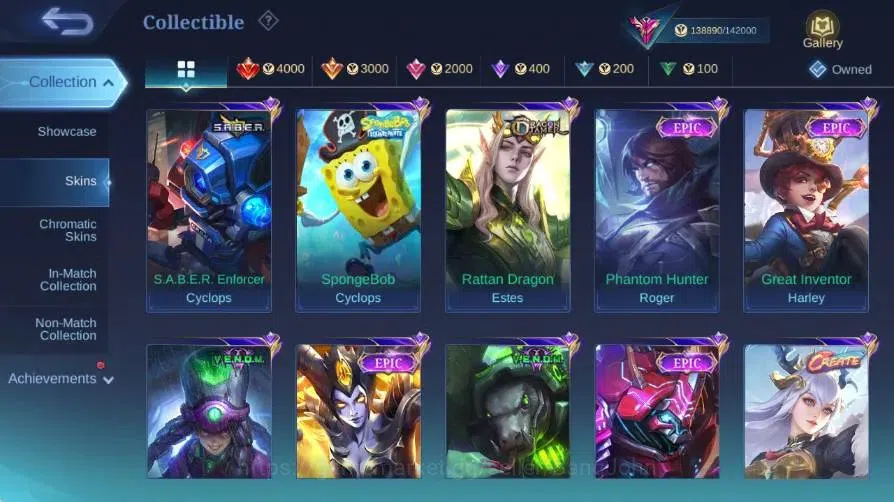 Mobile Legends: Bang Bang Accounts Global|Skin445|Exalted|Legend Alucard|Collector Al image 13