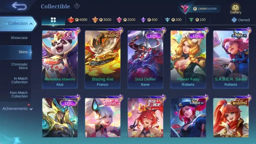 Mobile Legends: Bang Bang Accounts Global|Skin445|Exalted|Legend Alucard|Collector Al image 16