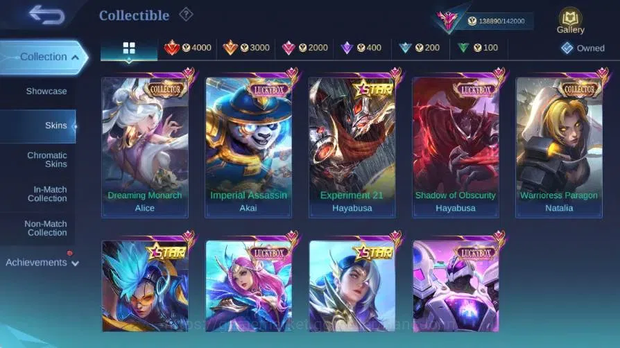 Mobile Legends: Bang Bang Accounts Global|Skin445|Exalted|Legend Alucard|Collector Al image 19