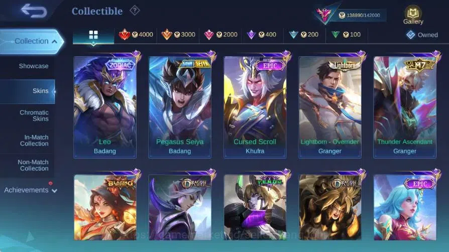 Mobile Legends: Bang Bang Accounts Global|Skin445|Exalted|Legend Alucard|Collector Al image 7