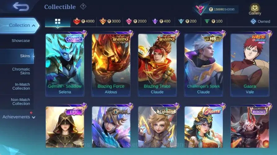 Mobile Legends: Bang Bang Accounts Global|Skin445|Exalted|Legend Alucard|Collector Al image 9