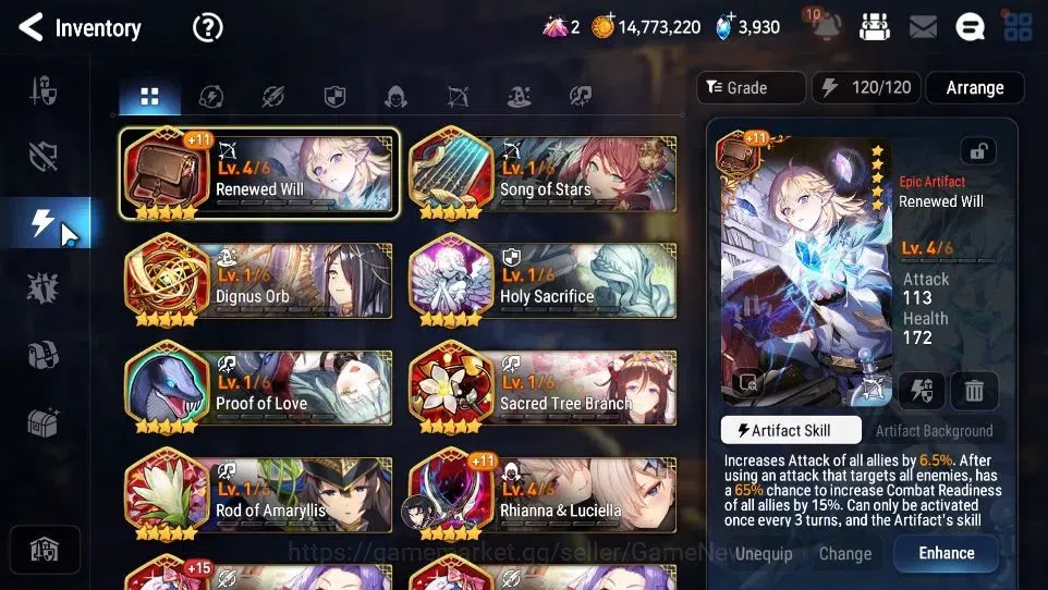 Epic Seven Accounts GLOBAL Unverif|New Era|4 ML(Salome,LOTScales,Straz image 11