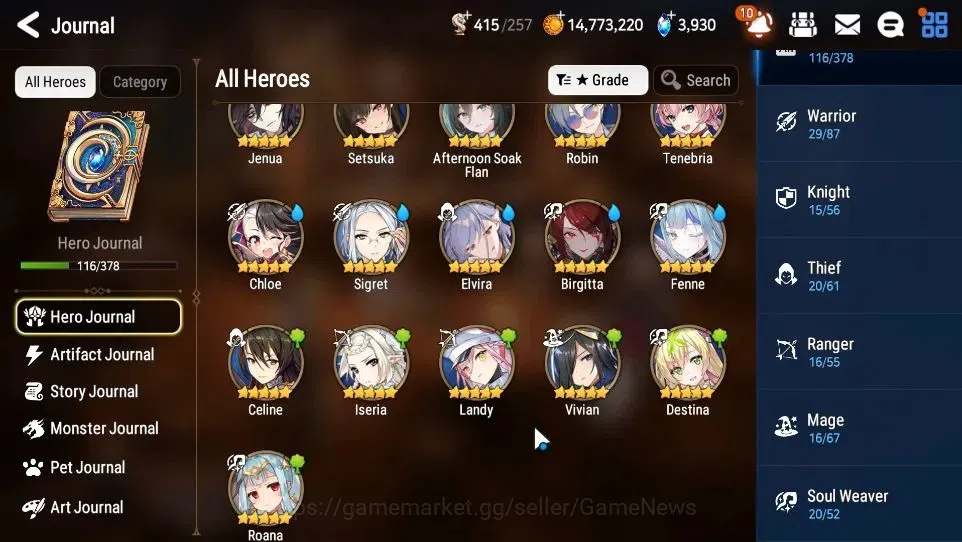 Epic Seven Accounts GLOBAL Unverif|New Era|4 ML(Salome,LOTScales,Straz image 7
