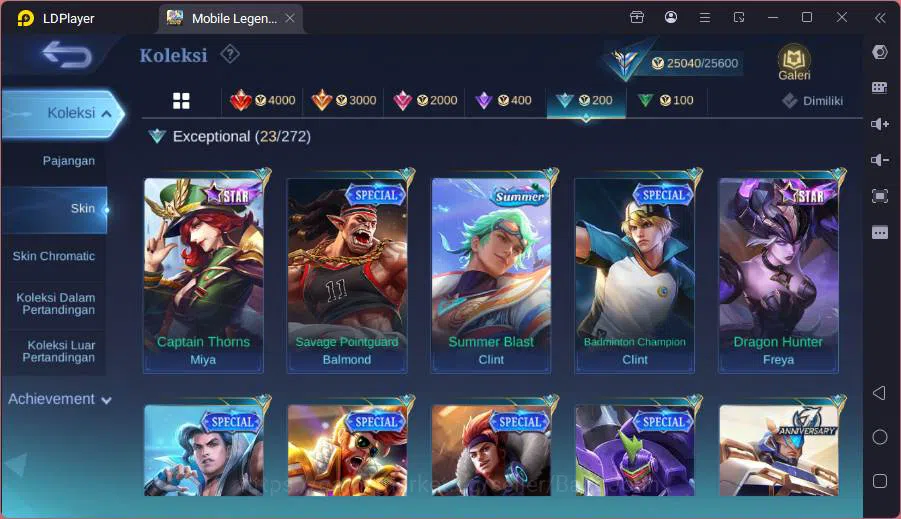 Mobile Legends: Bang Bang Accounts Hero 96|Skin 145|Kof Karina,Anniv Akai,Mythic Clin image 15