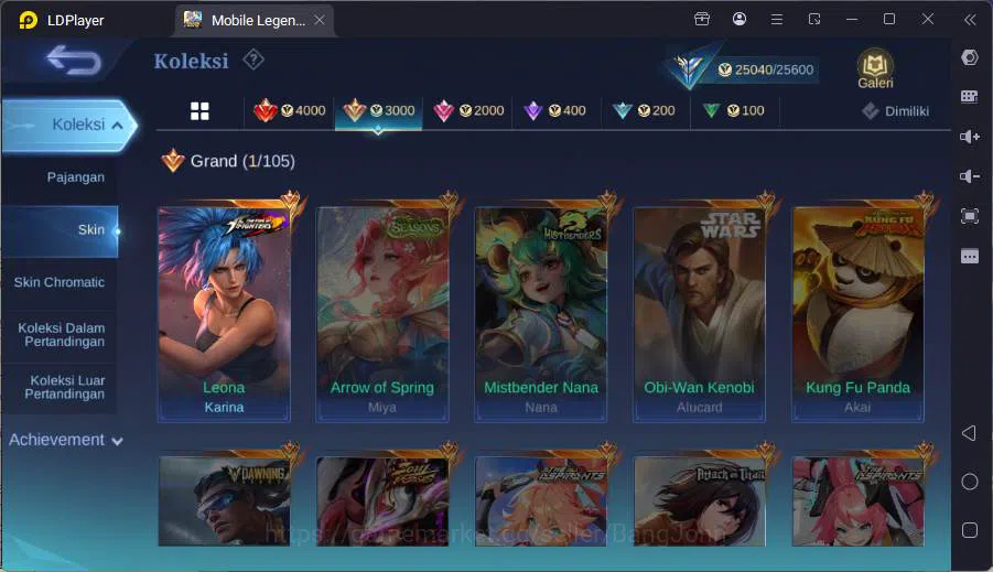 Mobile Legends: Bang Bang Accounts Hero 96|Skin 145|Kof Karina,Anniv Akai,Mythic Clin image 17