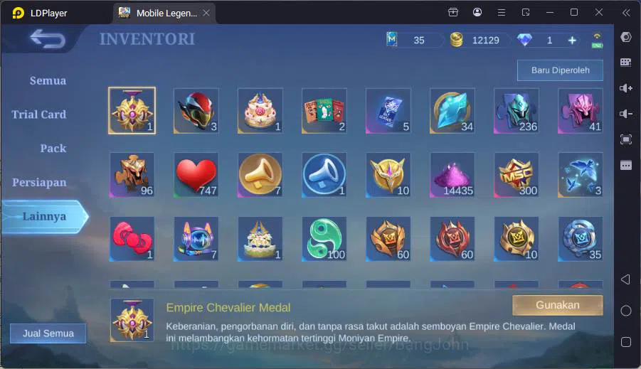 Mobile Legends: Bang Bang Accounts Hero 96|Skin 145|Kof Karina,Anniv Akai,Mythic Clin image 2