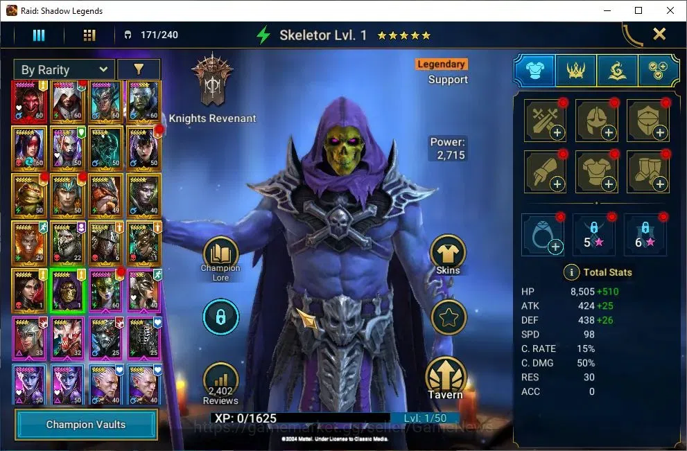 Raid: Shadow Legends Accounts Lv51 916 Power|1 Mythic[Komidus]+17 Legendary(Ezio image 11
