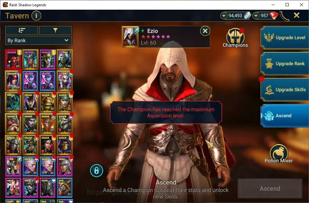 Raid: Shadow Legends Accounts Lv51 916 Power|1 Mythic[Komidus]+17 Legendary(Ezio image 19