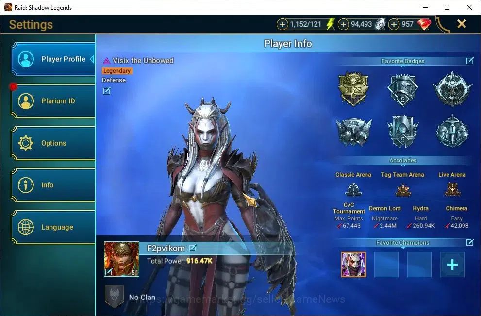 Raid: Shadow Legends Accounts Lv51 916 Power|1 Mythic[Komidus]+17 Legendary(Ezio image 2