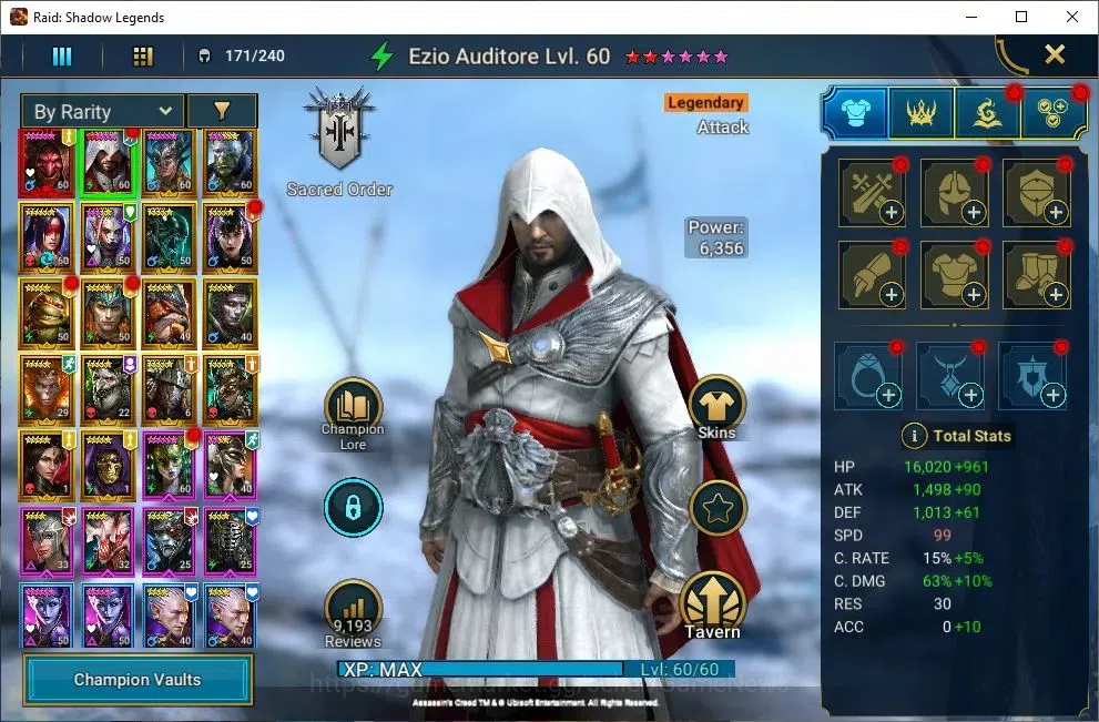Raid: Shadow Legends Accounts Lv51 916 Power|1 Mythic[Komidus]+17 Legendary(Ezio image 4