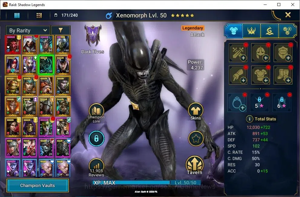 Raid: Shadow Legends Accounts Lv51 916 Power|1 Mythic[Komidus]+17 Legendary(Ezio image 7