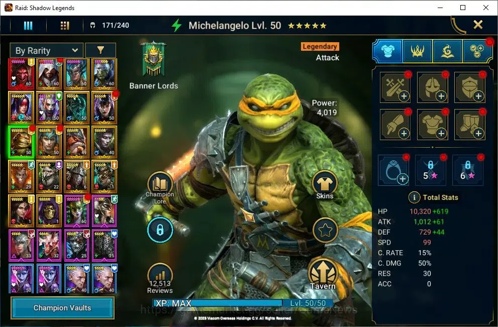 Raid: Shadow Legends Accounts Lv51 916 Power|1 Mythic[Komidus]+17 Legendary(Ezio image 8