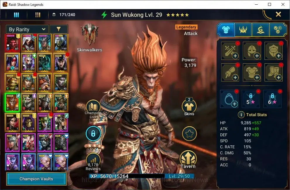 Raid: Shadow Legends Accounts Lv51 916 Power|1 Mythic[Komidus]+17 Legendary(Ezio image 9