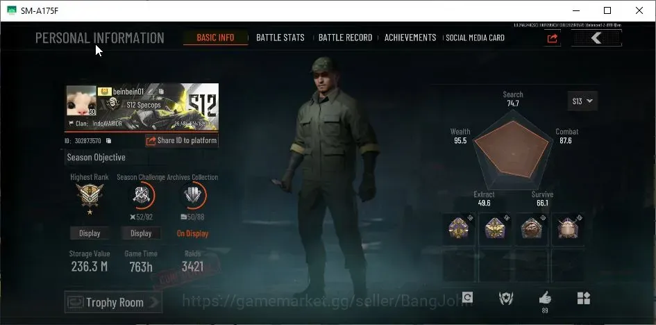 Arena Breakout Accounts High Value Mobile|LV 30|SV 236,3M|CV 163M|9 Exclusive ET AKM,MG H416,Ba T951,Decree 1