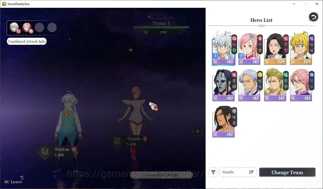 The Seven Deadly Sins: Origin Accounts EUROPE |Fresh Starter Lvl 2|2 SSR| Meliodas, Guila image 3