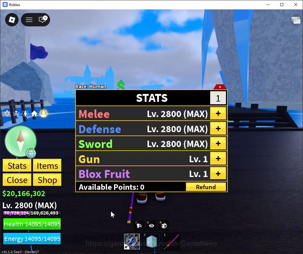 Roblox Accounts Blox Fruit |Lv Max + Ice, GodHuman |20M Beli 46K F image 1