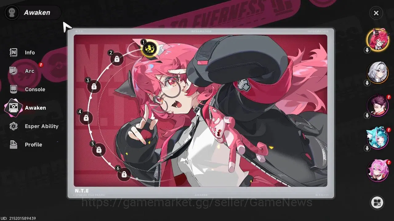 Neverness to Everness Accounts GLOBAL SEA|HL 3| 1 SSR Limited Nanally Awk 1 + Sel image 2