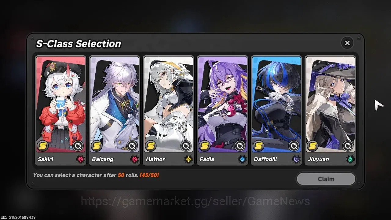 Neverness to Everness Accounts GLOBAL SEA|HL 3| 1 SSR Limited Nanally Awk 1 + Sel image 5