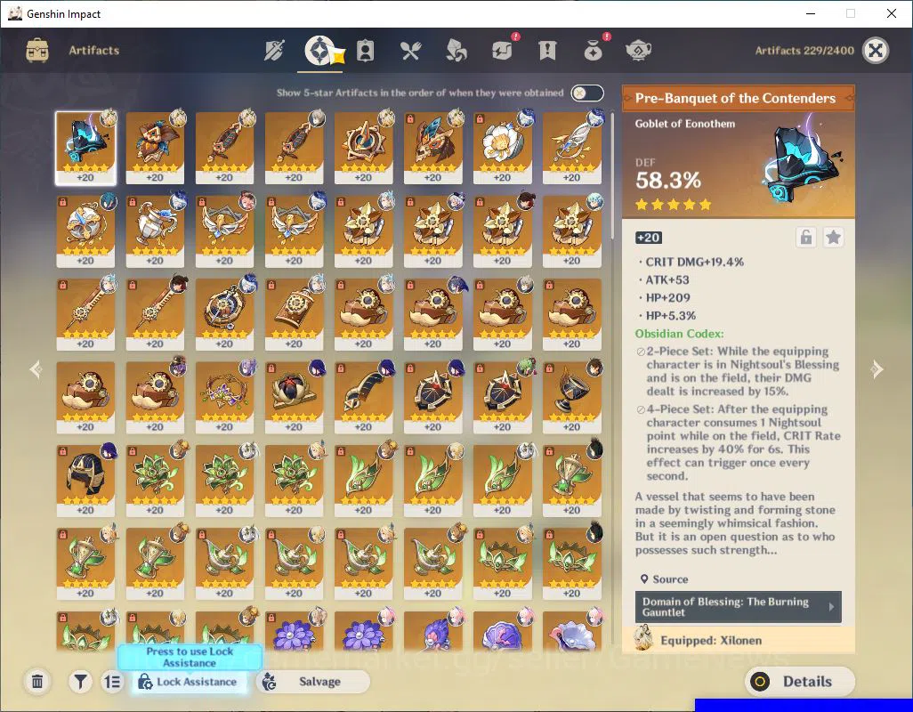 Genshin Impact Accounts Mid Game ASIA|AR 58|10 Limited +4(5*Weapon)|[NeuvilletteC2+sign,Kazuha+sign],NahidaC2|2skin|MC 7