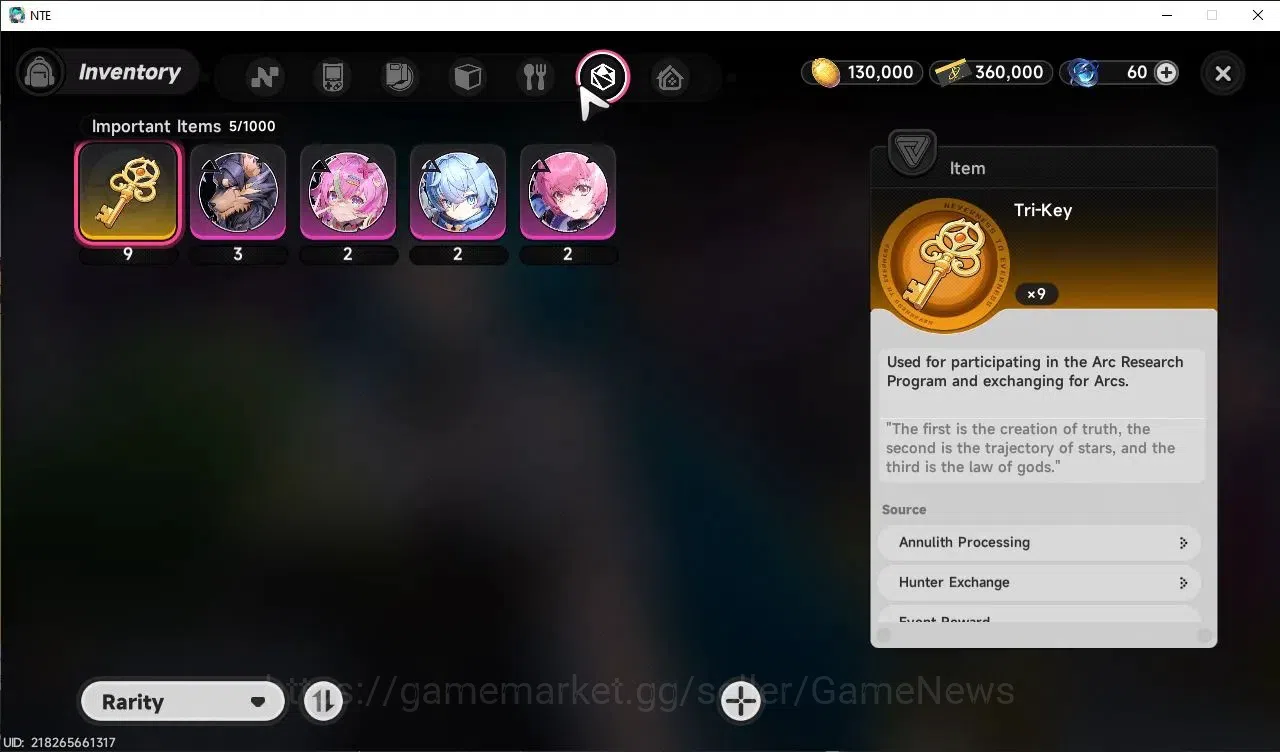 Neverness to Everness Accounts Global Europe |HL 3| 4 SSR Hotori, Sakiri, Jiuyuan, Hathor |5 SR [Skia,Haniel,Aurelia]|Male 11