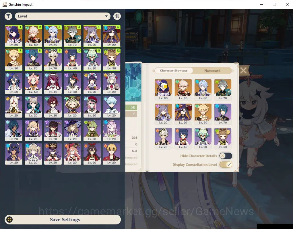 Genshin Impact Accounts ASIA|AR 50|12800 Primo|4 Limited+1(*5Weapon)|Raide image 1