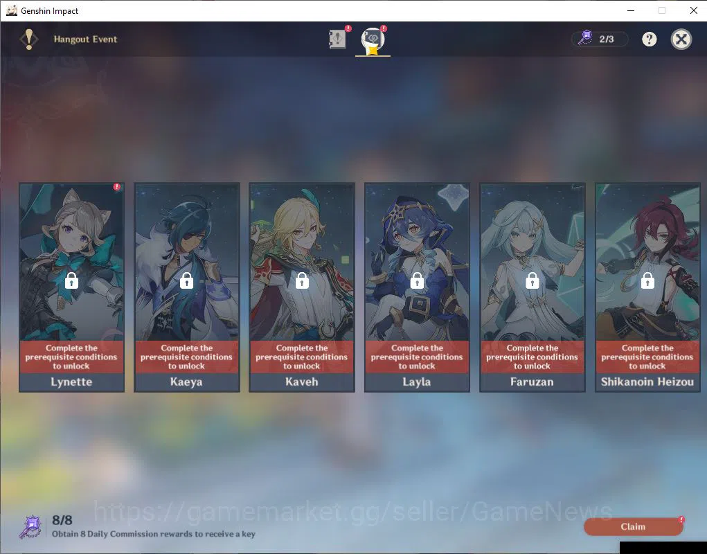 Genshin Impact Accounts ASIA|AR 50|12800 Primo|4 Limited+1(*5Weapon)|Raide image 13
